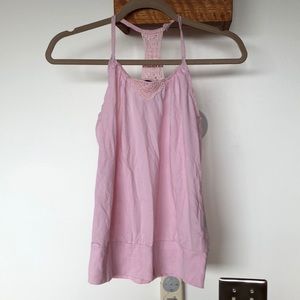 Ralph Lauren crochet detail tank top